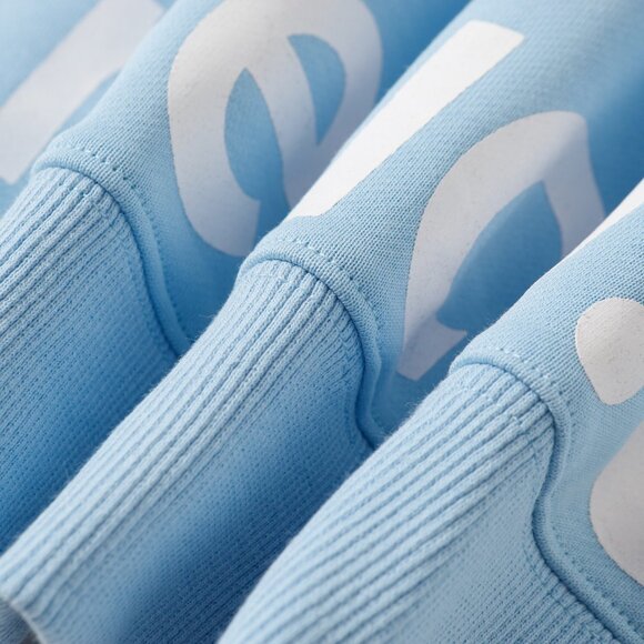 Denim Tears Light Blue Letter Zip-Up Hooded Jacket - Picture 8 of 8